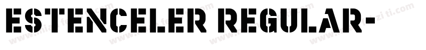 Estenceler Regular字体转换